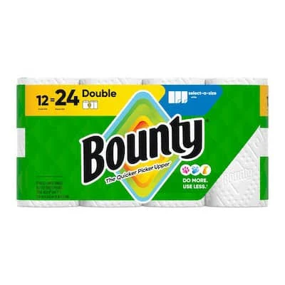 [BOUNTY-PAPER-TOWEL] Bounty Paper Towel 2 Ply 12 Roll Package