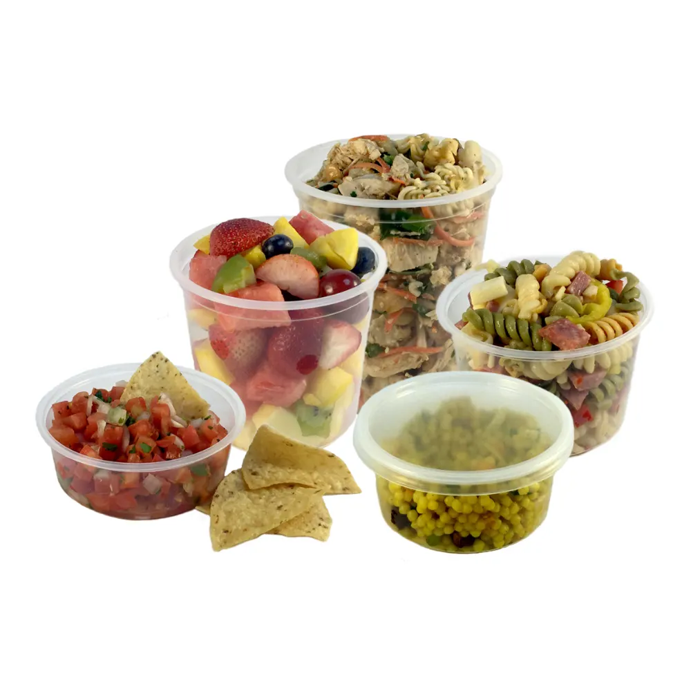 [EMP-ED32A] Empress 32 oz Deli Container - Polypropylene, Clear ED32A (Box of 50)