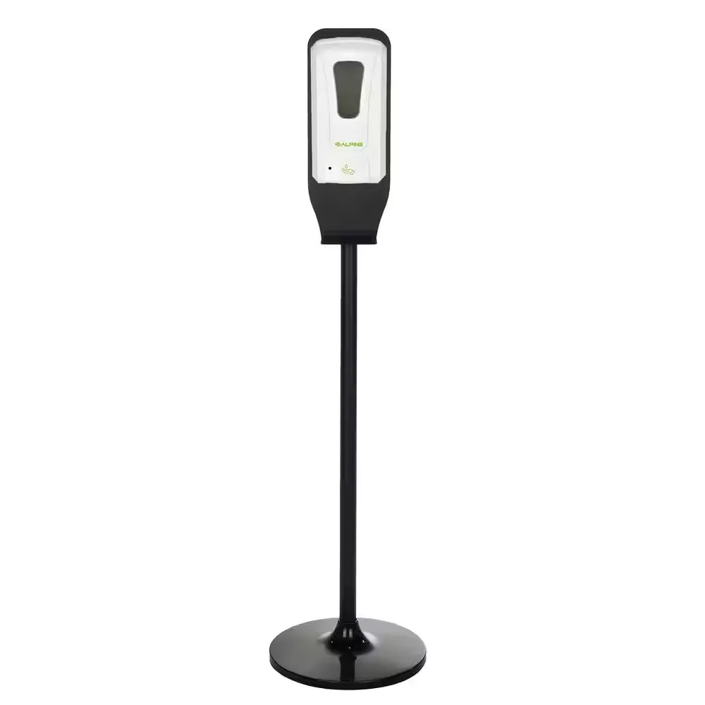 [HANDSOAP] Alpine Hands Free Soap And Hand Sanitizer Dispenser Liquid/ Gel With Floor Stand White